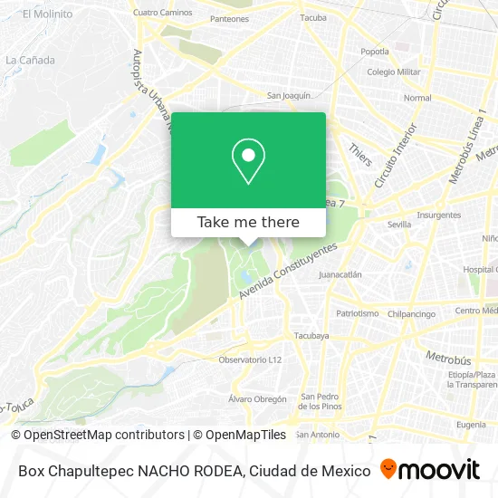 Box Chapultepec NACHO RODEA map