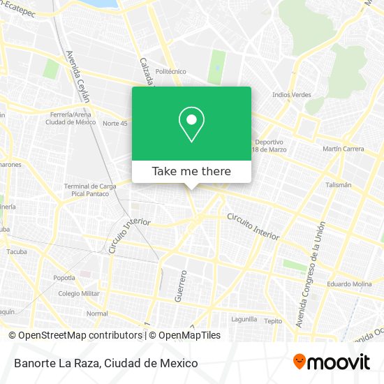 Mapa de Banorte La Raza