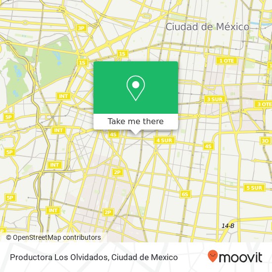 Productora Los Olvidados map