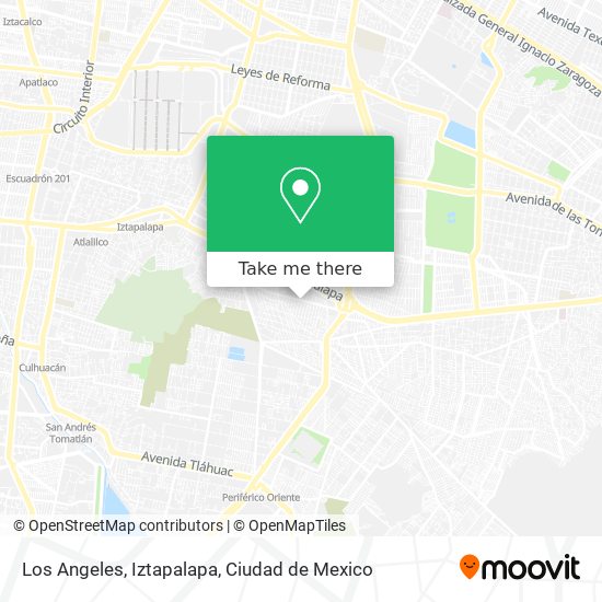 Los Angeles, Iztapalapa map