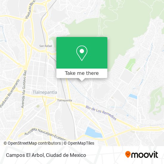 Campos El Arbol map