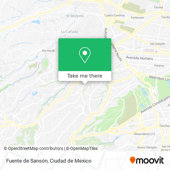 Fuente de Sansón map