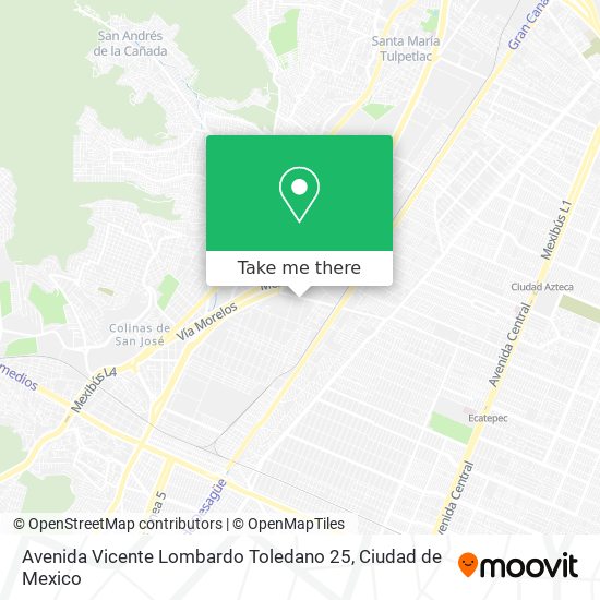 Avenida Vicente Lombardo Toledano 25 map