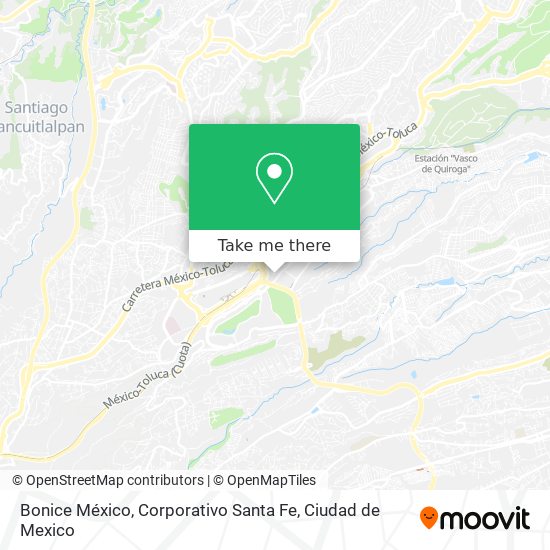 Bonice México, Corporativo Santa Fe map