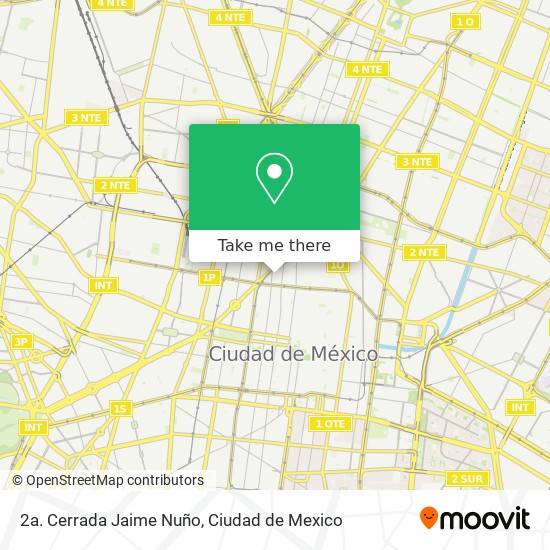 2a. Cerrada Jaime Nuño map