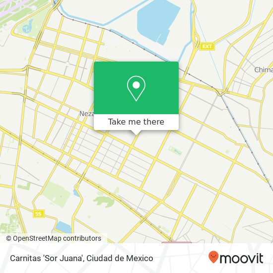 Carnitas 'Sor Juana' map