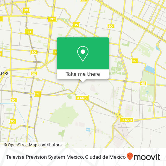Televisa Prevision System Mexico map