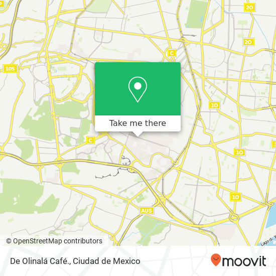 De Olinalá Café. map