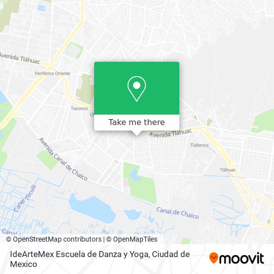 IdeArteMex Escuela de Danza y Yoga map