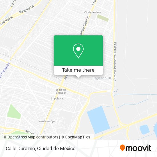 Mapa de Calle Durazno