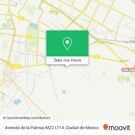 Avenida de la Palmas MZ2 LT14 map