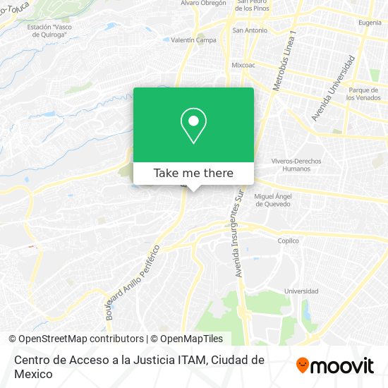 Centro de Acceso a la Justicia ITAM map