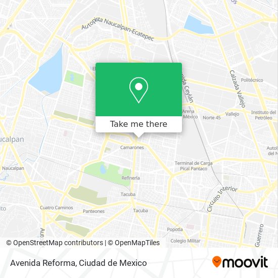 Avenida Reforma map
