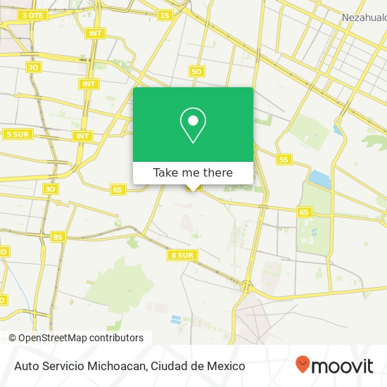 Auto Servicio Michoacan map