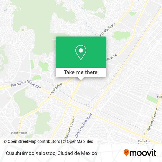 Cuauhtémoc Xalostoc map