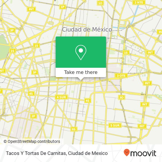 Mapa de Tacos Y Tortas De Carnitas