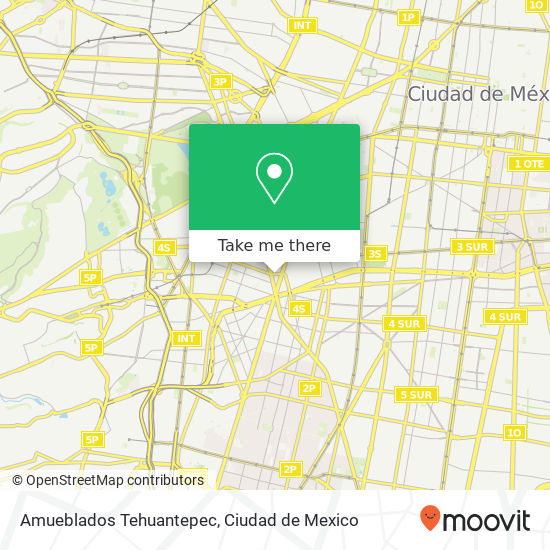 Amueblados Tehuantepec map