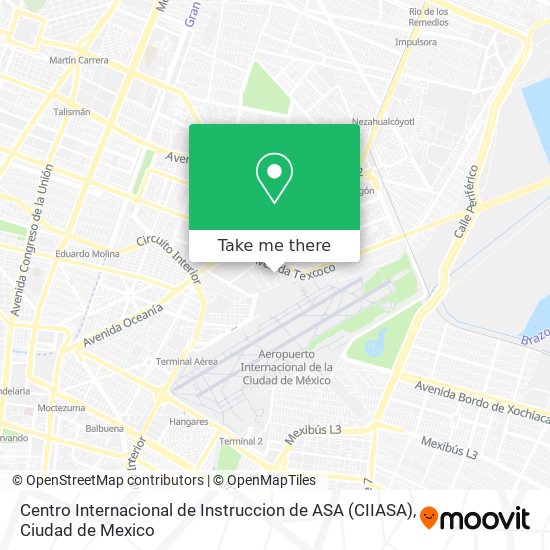 Centro Internacional de Instruccion de ASA (CIIASA) map