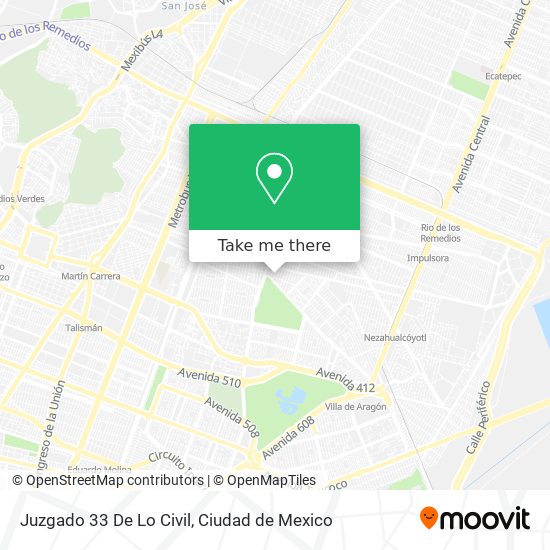 Juzgado 33 De Lo Civil map