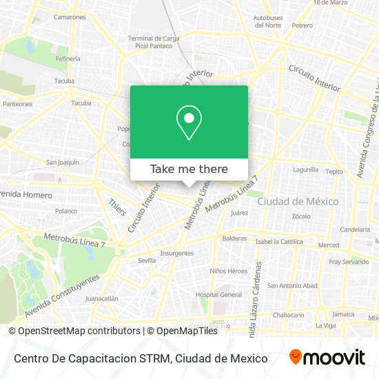 Mapa de Centro De Capacitacion STRM
