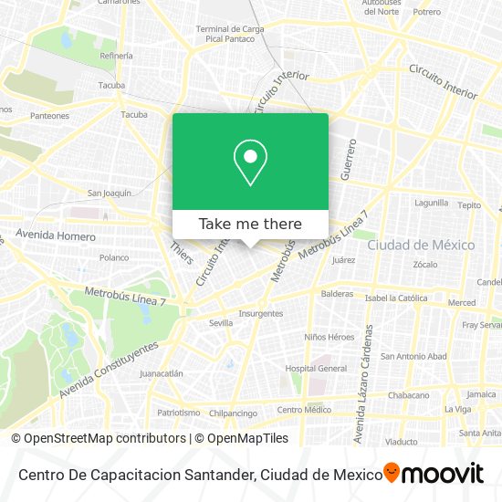 Centro De Capacitacion Santander map