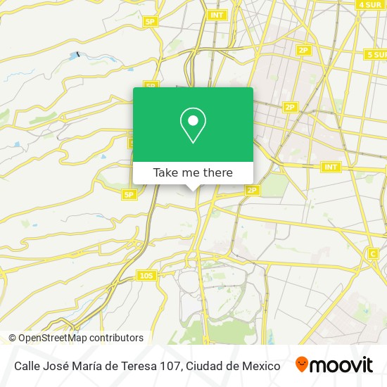 Calle José María de Teresa 107 map