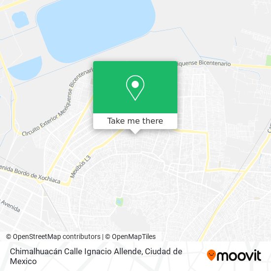 Chimalhuacán Calle Ignacio Allende map