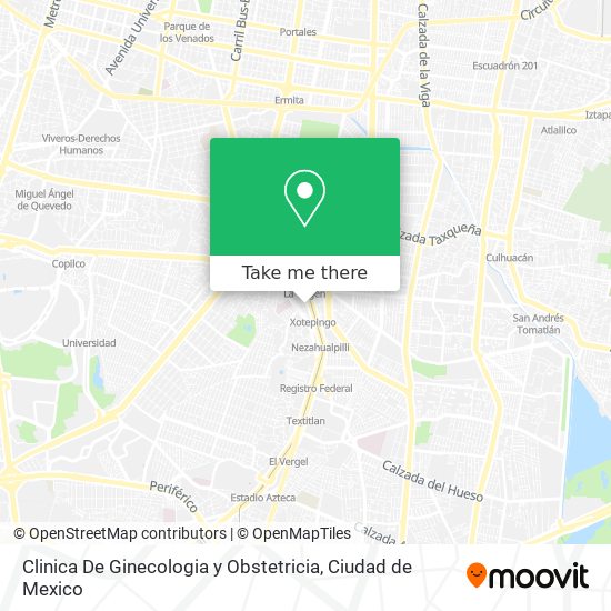 Clinica De Ginecologia y Obstetricia map