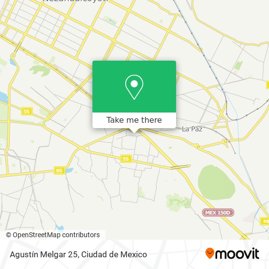 Agustín Melgar 25 map
