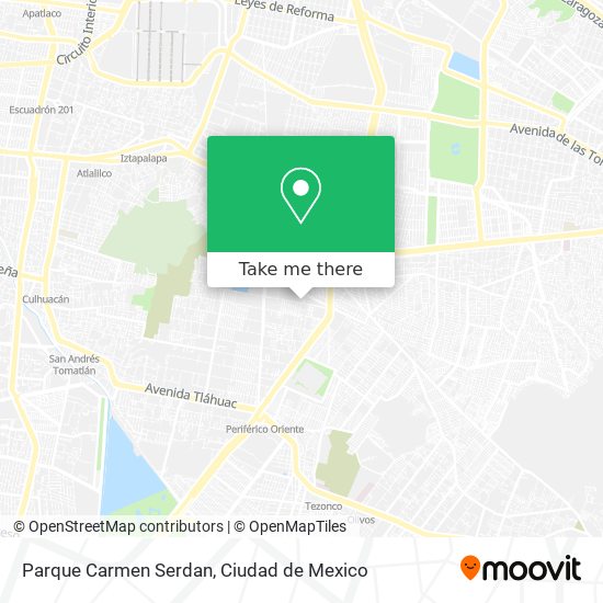 Parque Carmen Serdan map