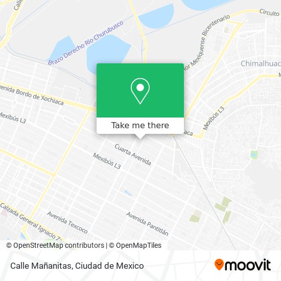 Calle Mañanitas map
