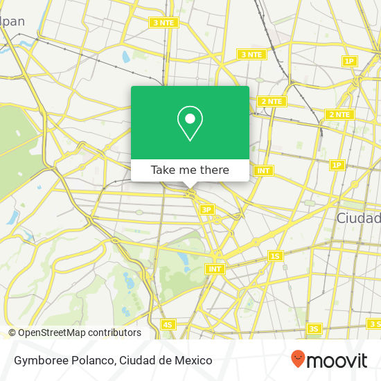 Mapa de Gymboree Polanco