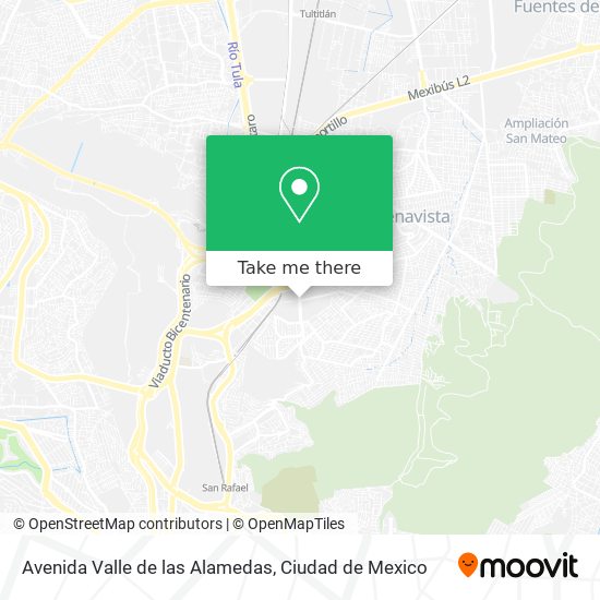 Avenida Valle de las Alamedas map