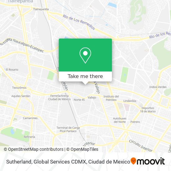 Sutherland, Global Services CDMX map