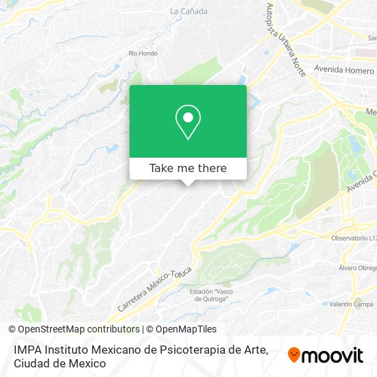 IMPA Instituto Mexicano de Psicoterapia de Arte map