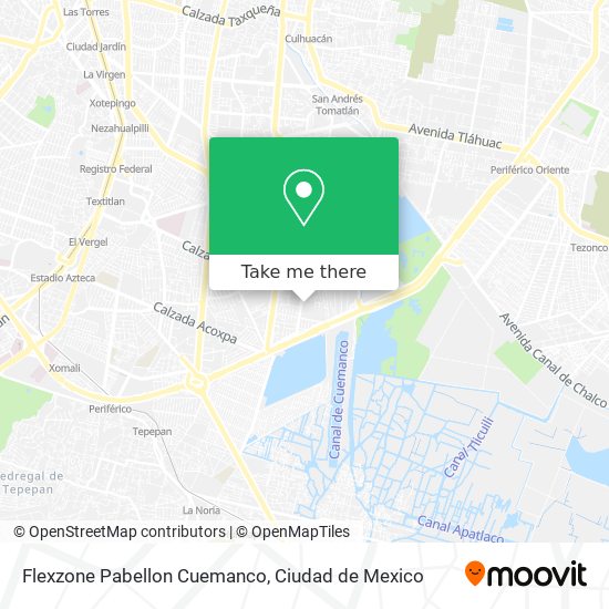 Flexzone Pabellon Cuemanco map