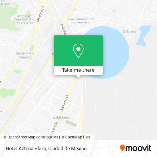 Mapa de Hotel Azteca Plaza