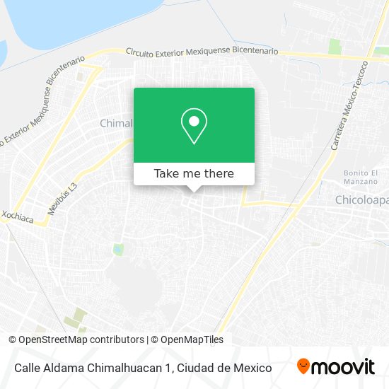 Calle Aldama Chimalhuacan 1 map