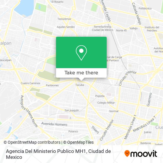 Mapa de Agencia Del Ministerio Publico MH1