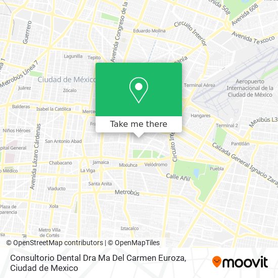 Consultorio Dental Dra Ma Del Carmen Euroza map