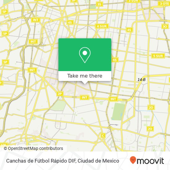 Canchas de Fútbol Rápido DIF map