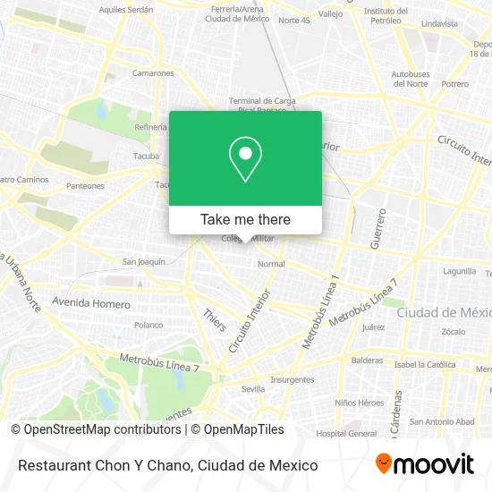 Restaurant Chon Y Chano map