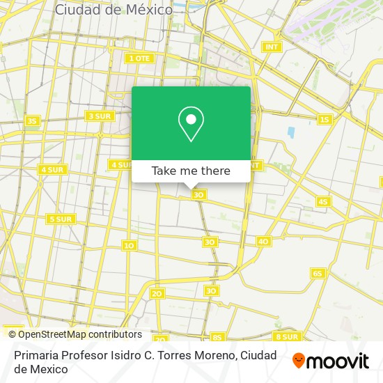 Mapa de Primaria Profesor Isidro C. Torres Moreno