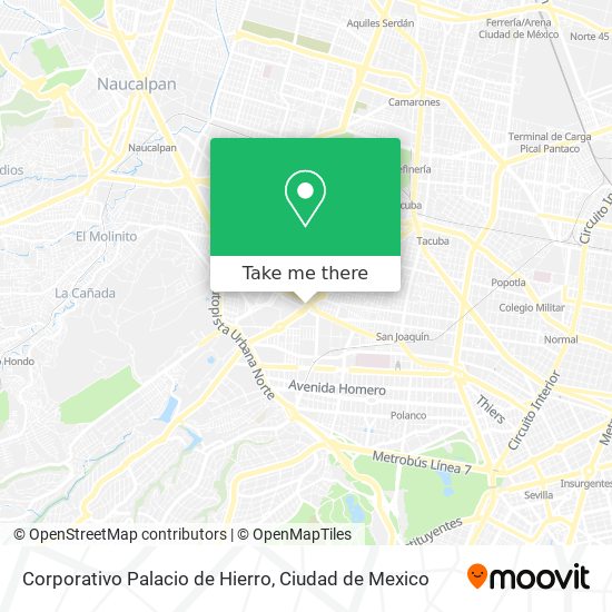 Corporativo Palacio de Hierro map
