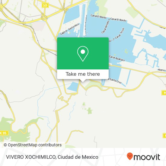 VIVERO XOCHIMILCO map