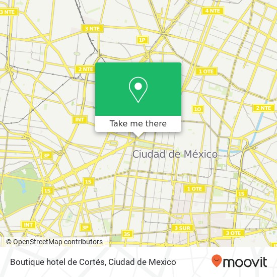 Boutique hotel de Cortés map