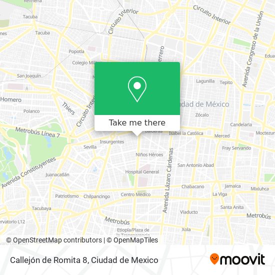 Callejón de Romita 8 map