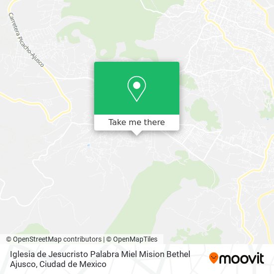 Iglesia de Jesucristo Palabra Miel Mision Bethel Ajusco map