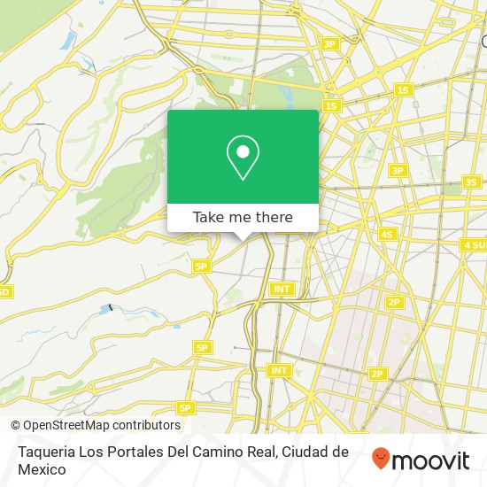 Taqueria Los Portales Del Camino Real map