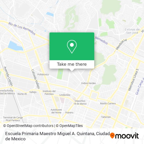 Escuela Primaria Maestro Miguel A. Quintana map